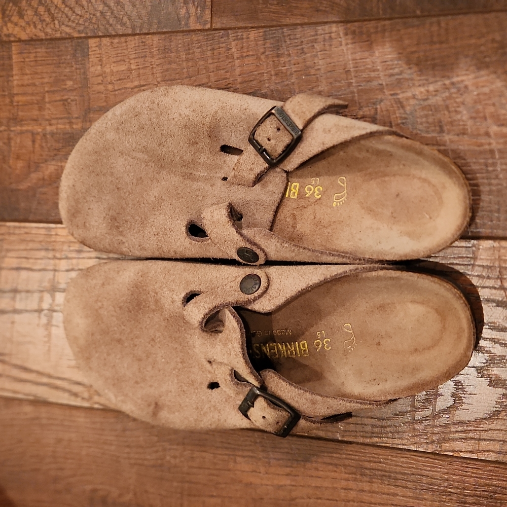 Birkenstock Boston Clogs Taupe